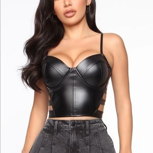 Fashion Nova Pleather Bustier